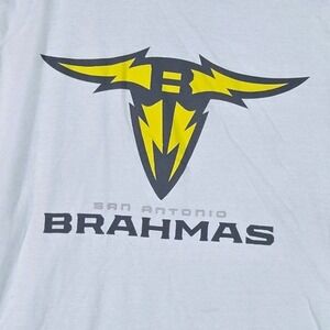XFL Graphic Tee Mens Large Gray San Antonio Brahmas Football T-Shirt 00875